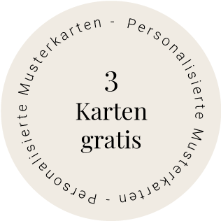 Personalisierten Musterkarten